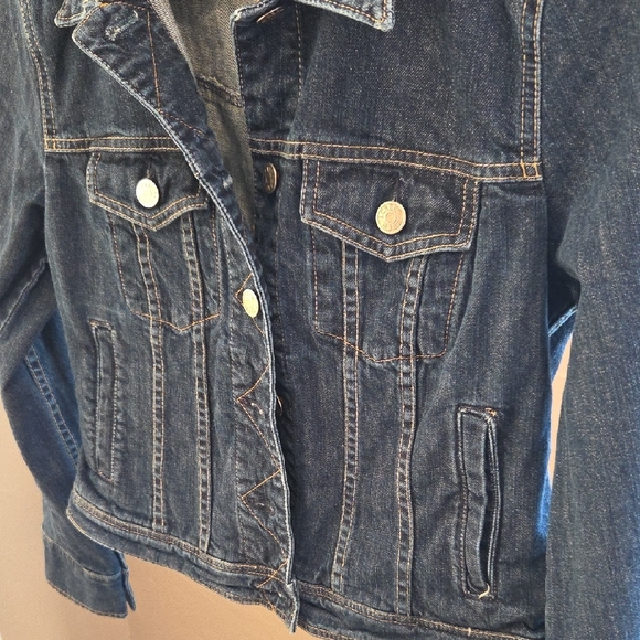 Classic J. Crew Dark Blue Jean Jacket - Picture 4 of 7